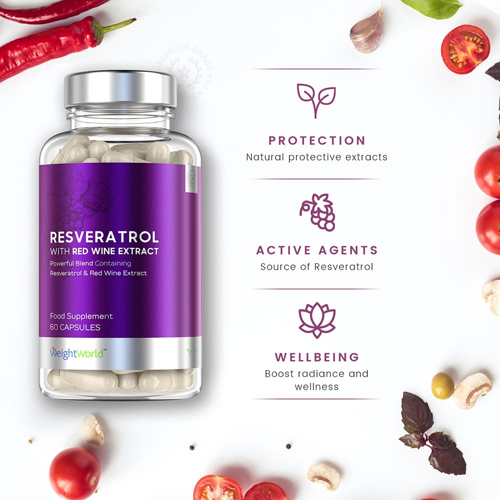 Resveratrol Capsules | With Red Wine Extract | ComfortClick
