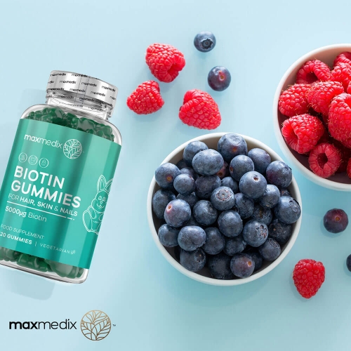Biotin Gummies for Hair, Skin and Nails