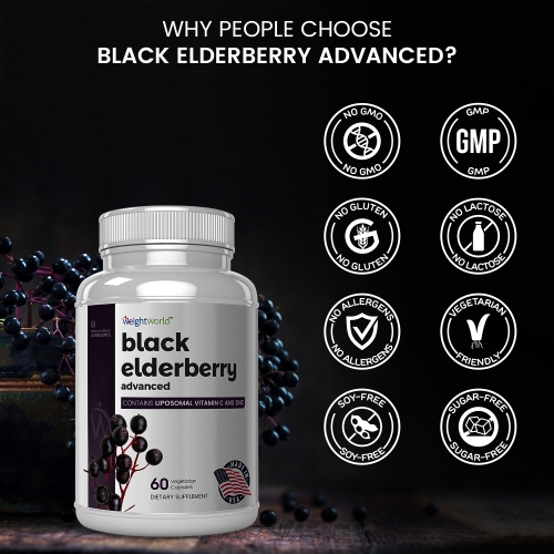 Black Elderberry Advanced - 60 capsules