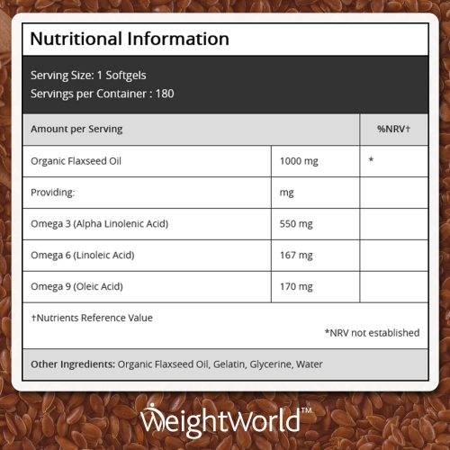 Flaxseed Oil Softgels 