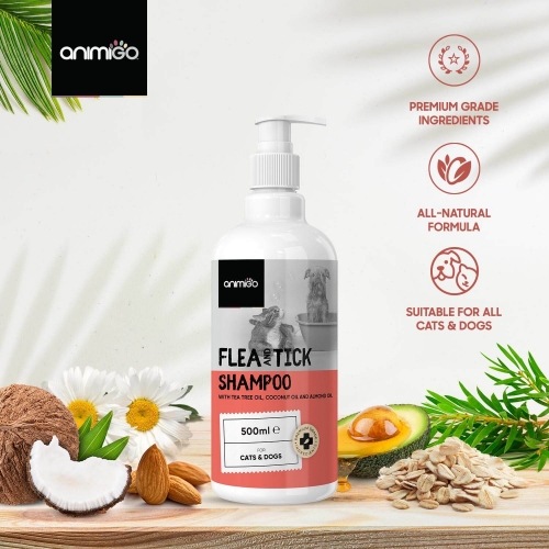 Flea & Tick Shampoo for Cats and Dogs