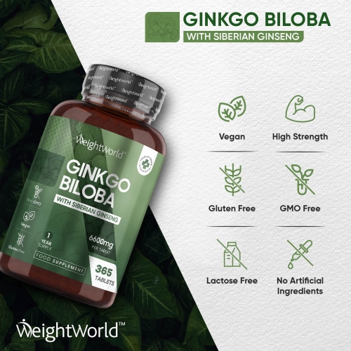 Ginkgo Biloba With Siberian Ginseng Tablets