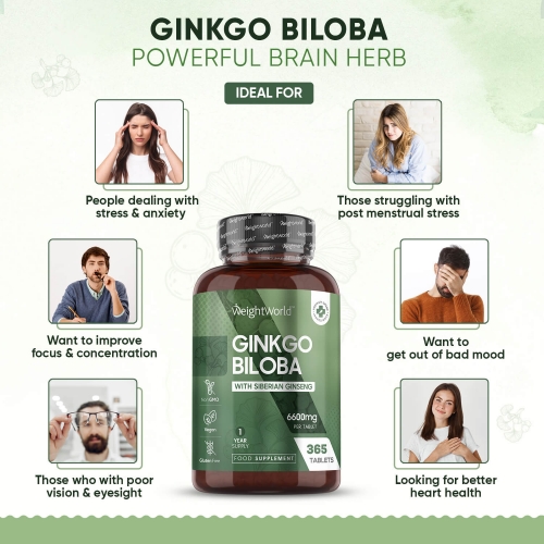 Ginkgo Biloba With Siberian Ginseng Tablets