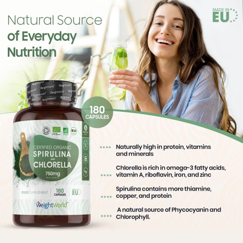 Organic Spirulina and Chlorella