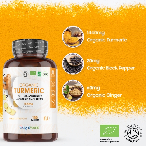 Organic Turmeric with Black Pepper and Ginger